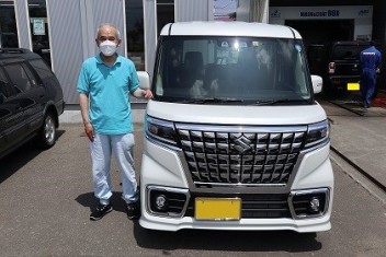 E様スペーシアカスタム納車です。