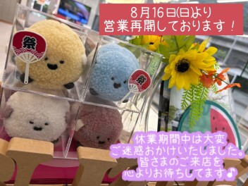 本日より営業しております！