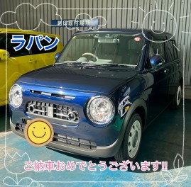 H様ラパンご納車おめでとうございます！！
