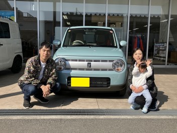 N様　アルトラパンご納車おめでとうございます！