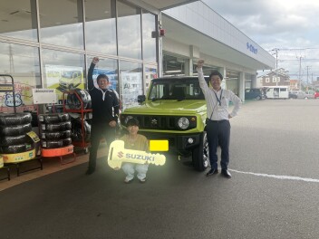 ジムニー、ご納車おめでとうございます♪
