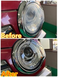 スズキのヘッドライトコーティング！！
