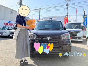 ＼アルト納車式／　＼4/27土28日29月はGWフェア！お待ちしております！／