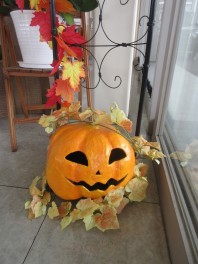 ハロウィン飾り　始めました