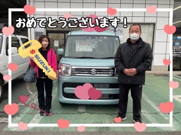 K様、スペーシアのご納車おめでとうございます！