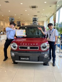 展示車ハスラー来たよ。