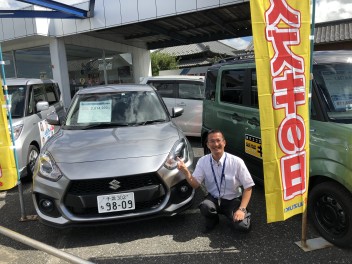 今週末のスズキの日！スイフトスポーツ姉崎に試乗車あり〼！！！！（6ＡＴです！！）