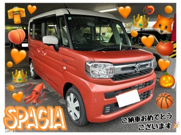 オレンジが可愛い♡スペーシアご納車です！！