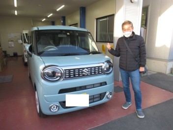 ワゴンＲスマイル　納車式です！