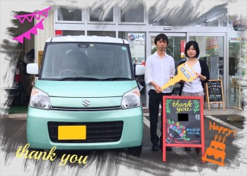 Ｙ様、中古車スペーシアご納車おめでとうございます！