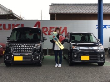 Ｉ様、スペーシアカスタムのご納車おめでとうございます。