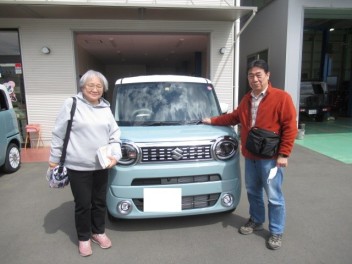 ワゴンＲスマイル　納車式です！！