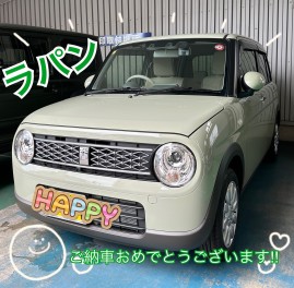 M様ラパンご納車おめでとうございます！！！