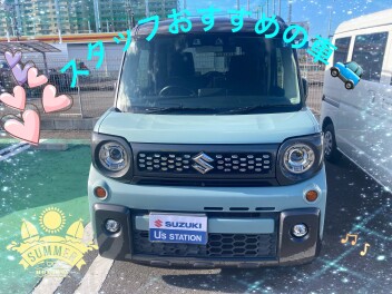 可愛いオフブルーのスペーシアギアが入りました！