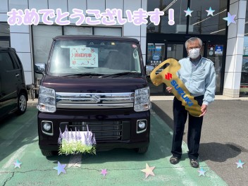 N様、エブリイワゴンのご納車おめでとうございます！