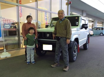 ジムニーご納車おめでとうございます♪