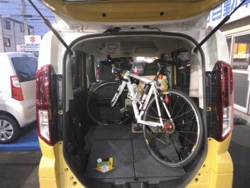 自転車もラクラク