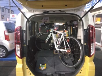 自転車もラクラク