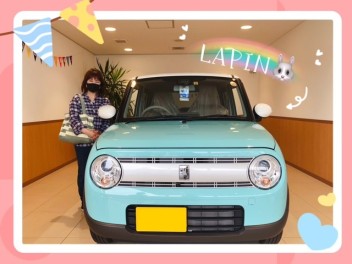 ラパンご納車させていただきました(*^-^*)