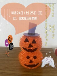 １０月２４日(土)、２５日(日)は、週末展示会です