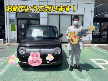 H様、ラパンご納車おめでとうございます☺