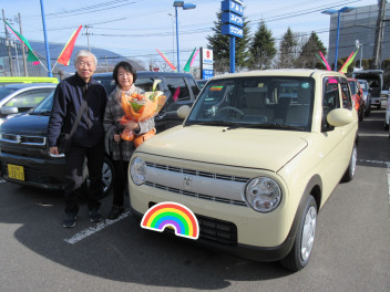 K様にかわいらしいラパンを納車させていただきました☆