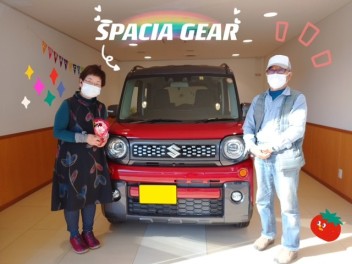 スペーシアギアご納車させていただきました(^_^)/