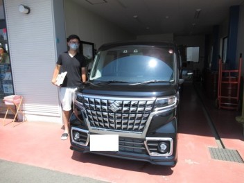 スペーシアカスタム　納車式です！