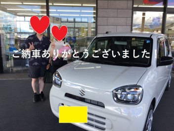 アルトを納車させていただきました！