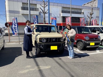 Ｏ様　ジムニーご納車おめでとうございました！