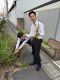 草むしり！ゴミ拾い！