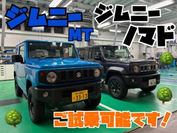 ジムニーＭＴとジムニーノマドの試乗車が木更津に！