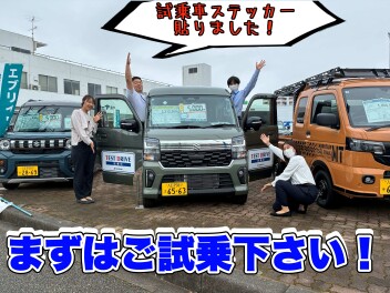 試乗車ステッカー貼りました！お気軽にご試乗下さい