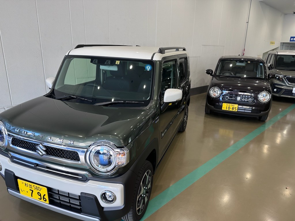 ハスラーJスタイルⅡとラパンLCの試乗車