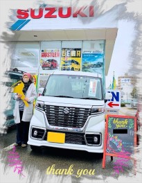 Ｔ様、新車スペーシアカスタムご納車おめでとうございます！