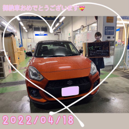 スイフトスポーツのご納車です♪