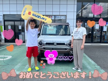 K様、ハスラーのご納車おめでとうございます！