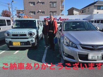 ハスラーご納車させて頂きました。