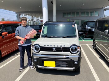 O様新車ハスラーご納車いただきました。