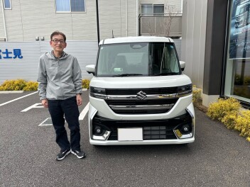 スペーシアカスタムご納車いたしました!