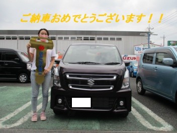 ワゴンＲスティングレーのご納車です！！