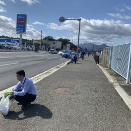 地域清掃を行いました