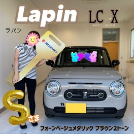 かわいいスズキのラパンご納車(/・ω・)/