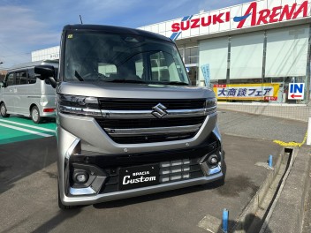 新型スペーシアカスタム試乗車入荷しました！