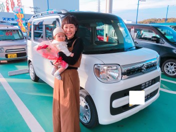 スペーシアご納車です！ママにもお子さんにも嬉しいスペーシア♪