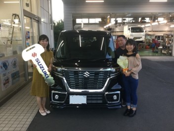 Y様、スペーシアカスタムのご納車です☆彡