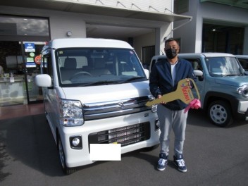 エブリイワゴン　納車式です！