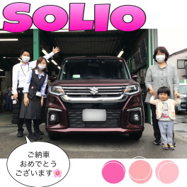 新型ソリオ！！笑顔の御納車式です♫