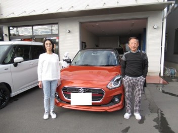スイフトハイブリッドRS　納車式です！