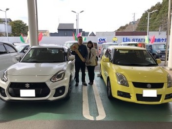 Ｙ様、スイフトスポーツご納車おめでとうございます！